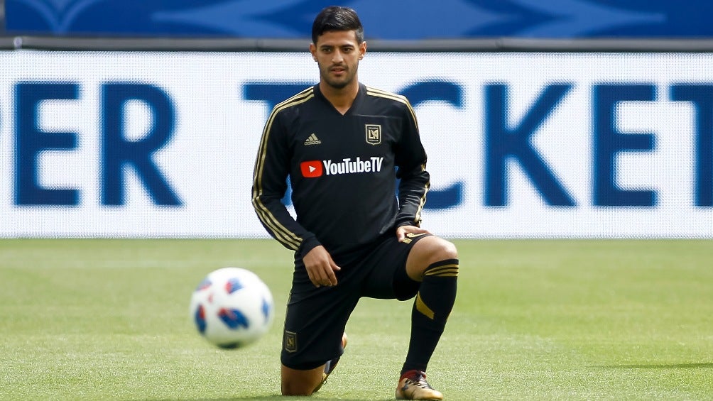 Carlos Vela entrenando con el LAFC