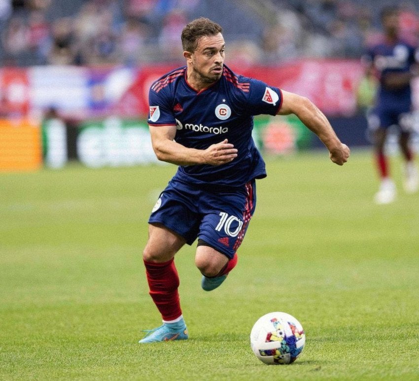 Xherdan Shaqiri en un juego de Chicago Fire