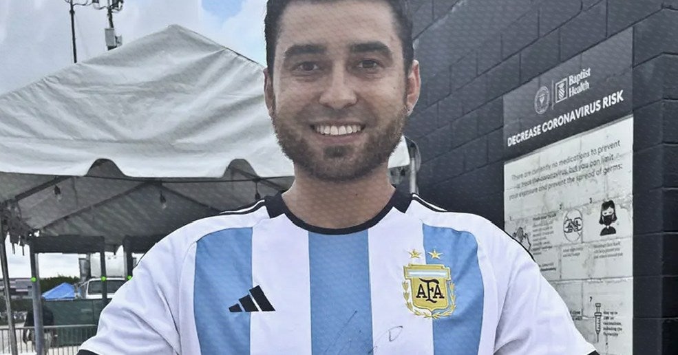 Cristian Salamanca, fanático de Leo Messi