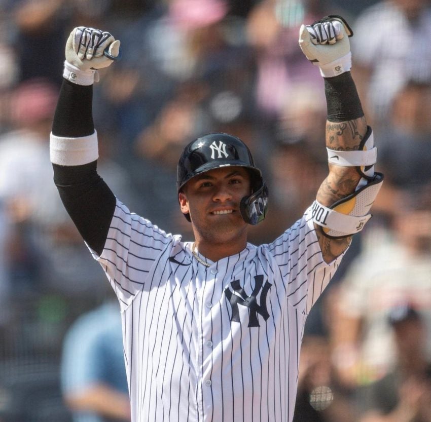 Festejo por parte de Gleyber