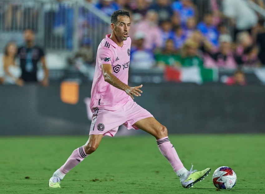 Busquets en su debut con Inter Miami