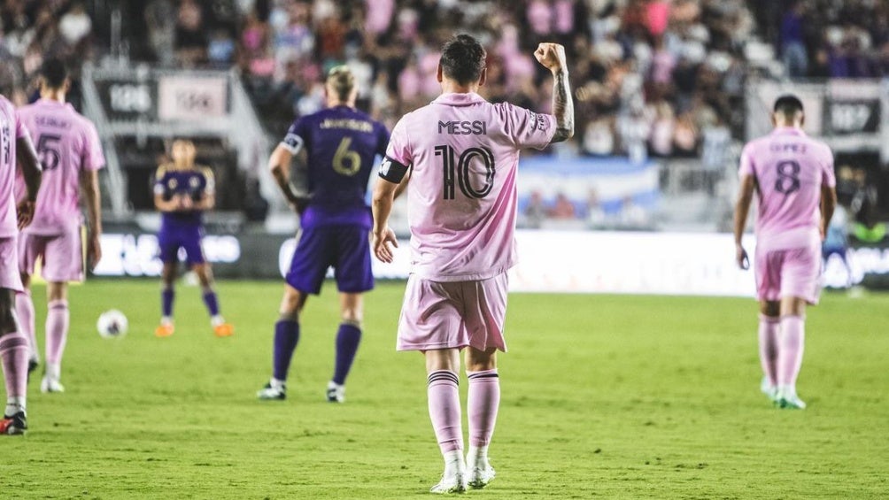 Lionel Messi jugando con el Inter Miami