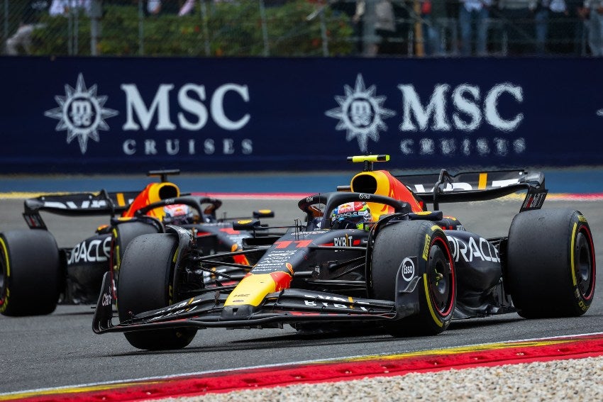 Checo Pérez en el GP de Bélgica