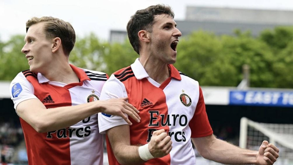 Giménez con el Feyenoord