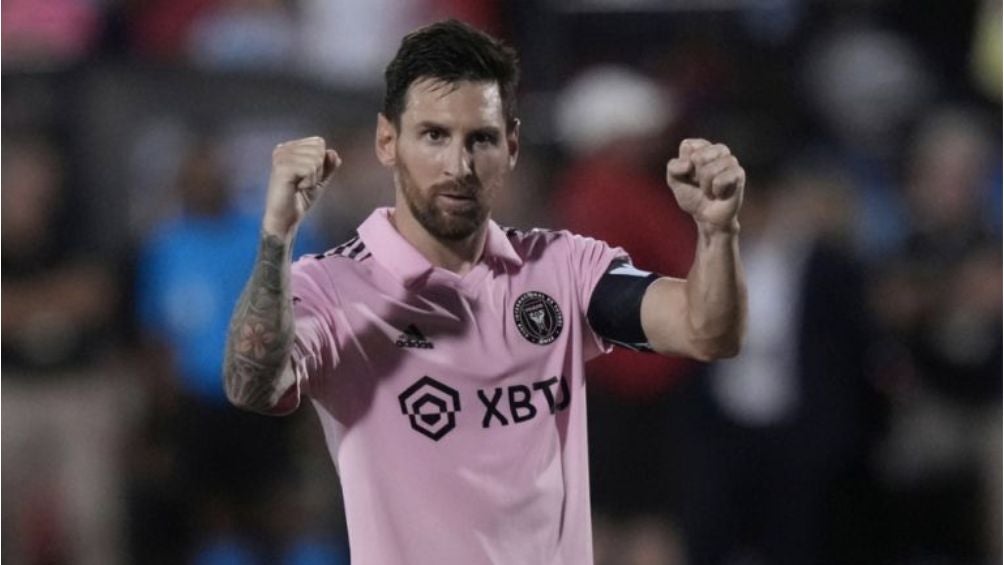 Lionel Messi en el duelo ante el Dallas FC