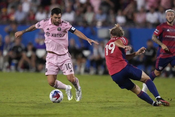 Messi en el duelo vs Dallas