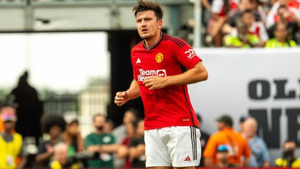 Harry Maguire en pretemporada con el United