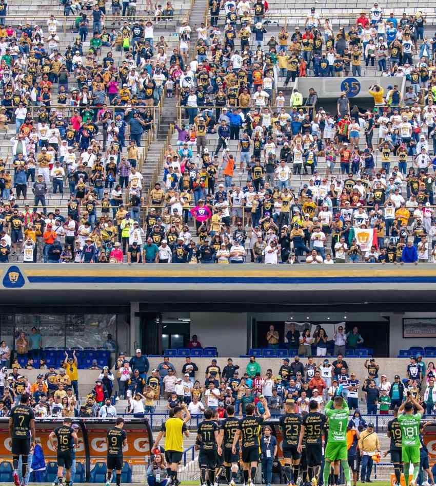 Parte del estadio de Pumas