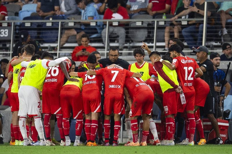 Toluca disputando la Leagues Cup 