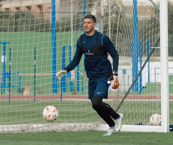 Sebastián Fassi entrenando en España