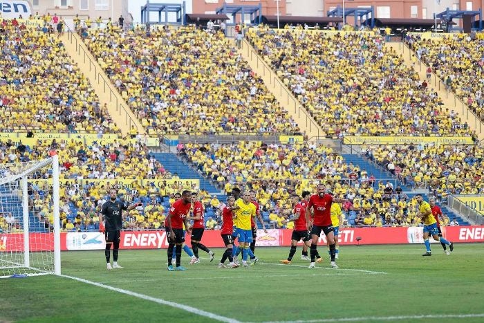 Las Palmas enfrentando al Mallorca