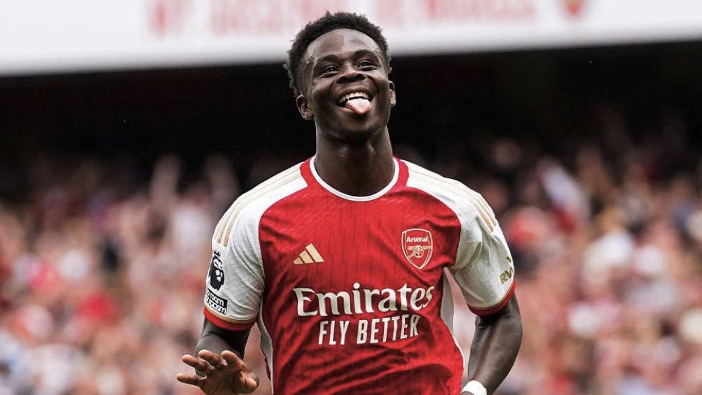 Saka anotó uno de los tantos del Arsenal