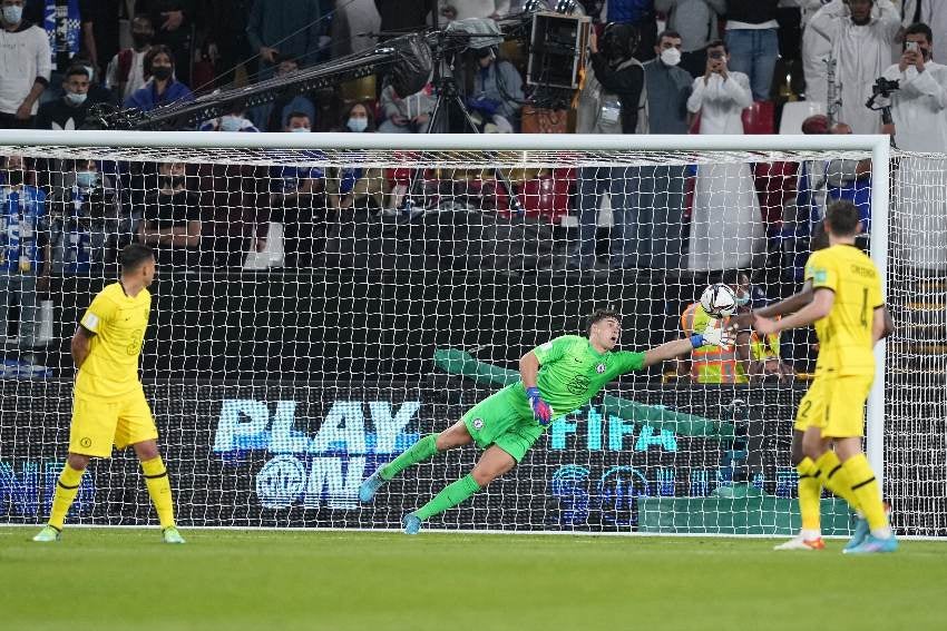 Kepa en un partido del Chelsea