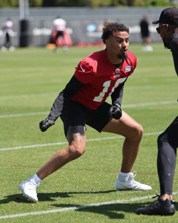 Ronnie entrenando con los 49ers