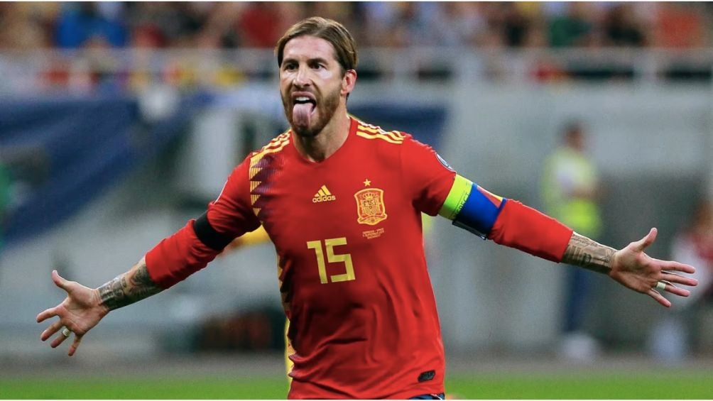 Sergio Ramos con la Selección Española