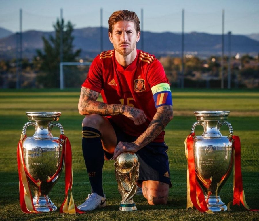 Sergio Ramos ganó un Mundial y dos Euros con España