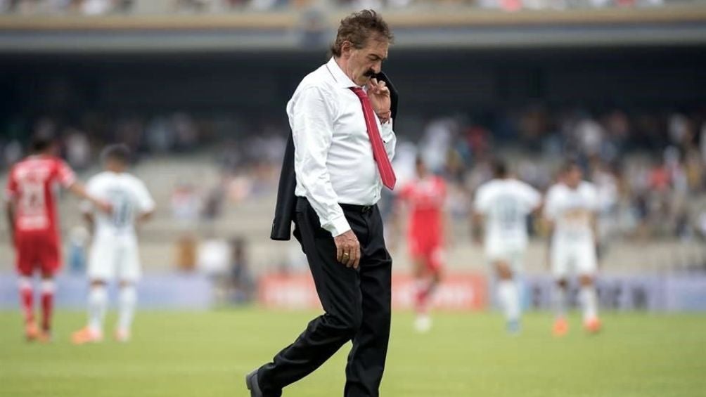 El entrenador argentino después de un partido con Toluca