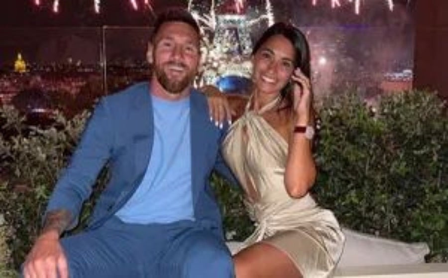 Messi con Antonela en Miami