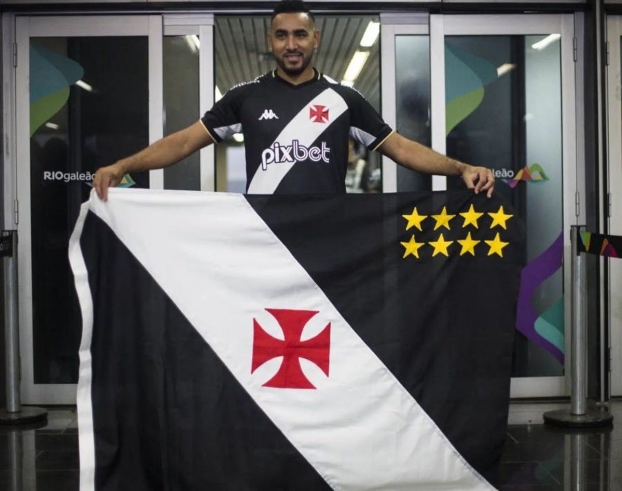 Payet con bandera del Vasco da Gama