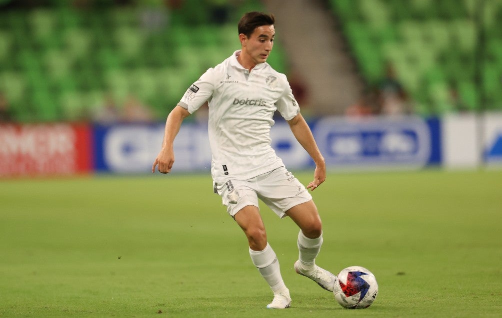 Sebastián Pérez Bouquet jugando un partido con Juárez