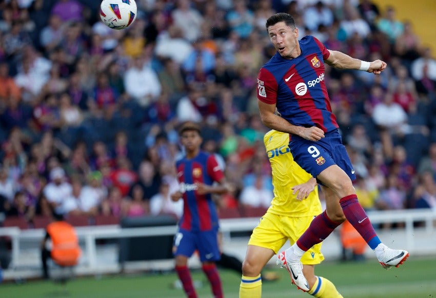 Lewa en el juego ante Cádiz