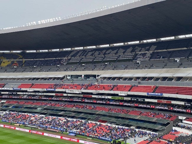 Estadio Azteca durante el Cruz Azul vs Santos