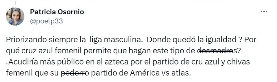 Quejas por cambio del partido Cruz Azul vs Chivas