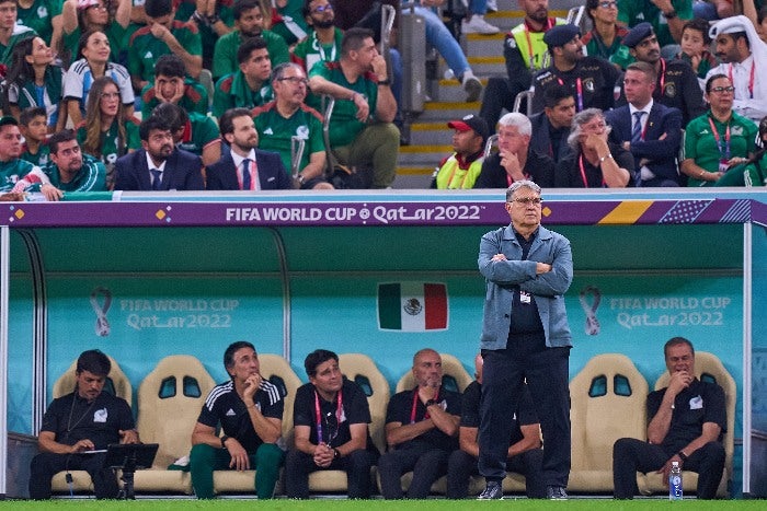 Tata Martino durante el Mundial de Qatar