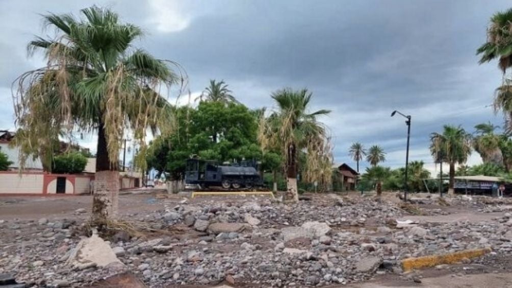 La zona afectada de Santa Rosalía