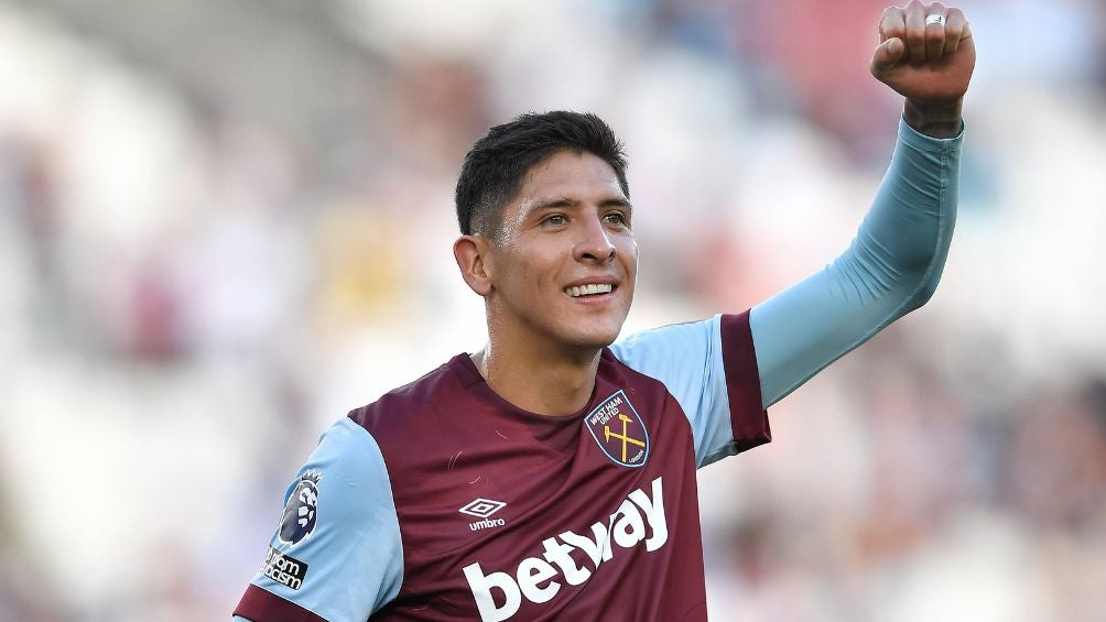 Edson Álvarez en su debut con el West Ham