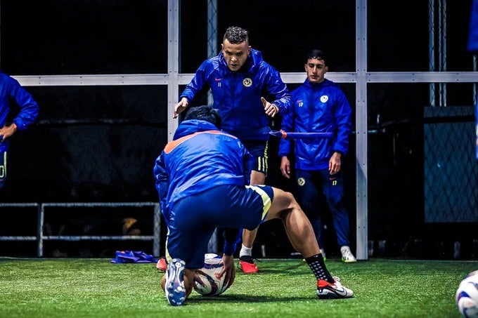 América tuvo que trabajar en el gimnasio debido a las fuertes lluvias