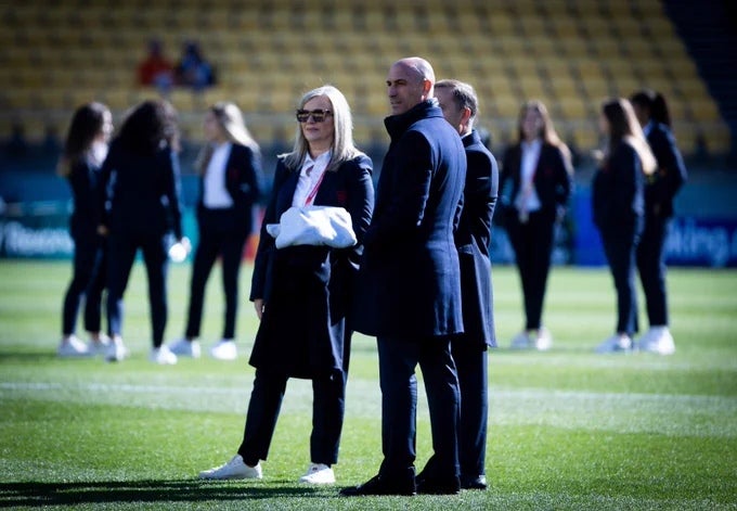 Luis Rubiales previo a la Final del Mundial