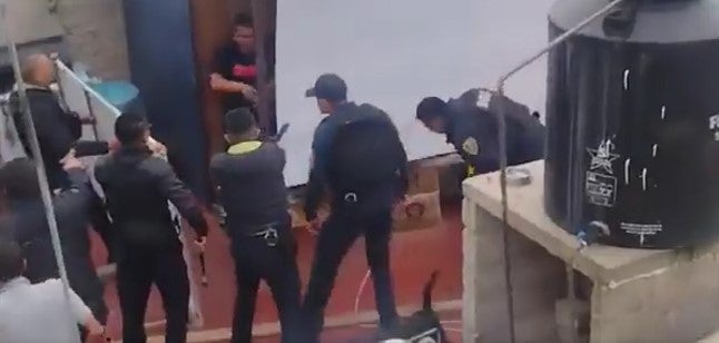 La policía logró detener al sujeto 