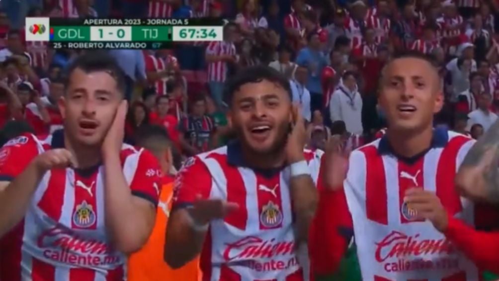 Así fue cómo festejaron los jugadores de Chivas el gol