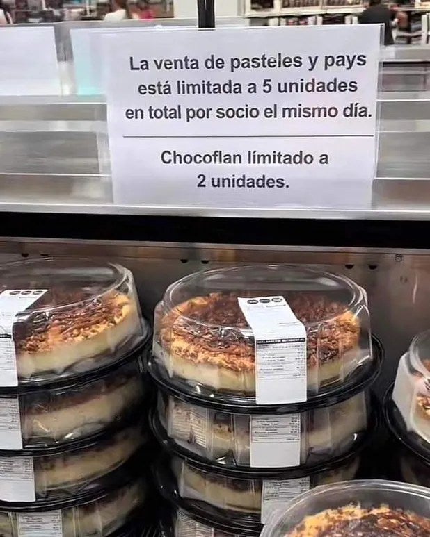 Costco limita venta de pasteles