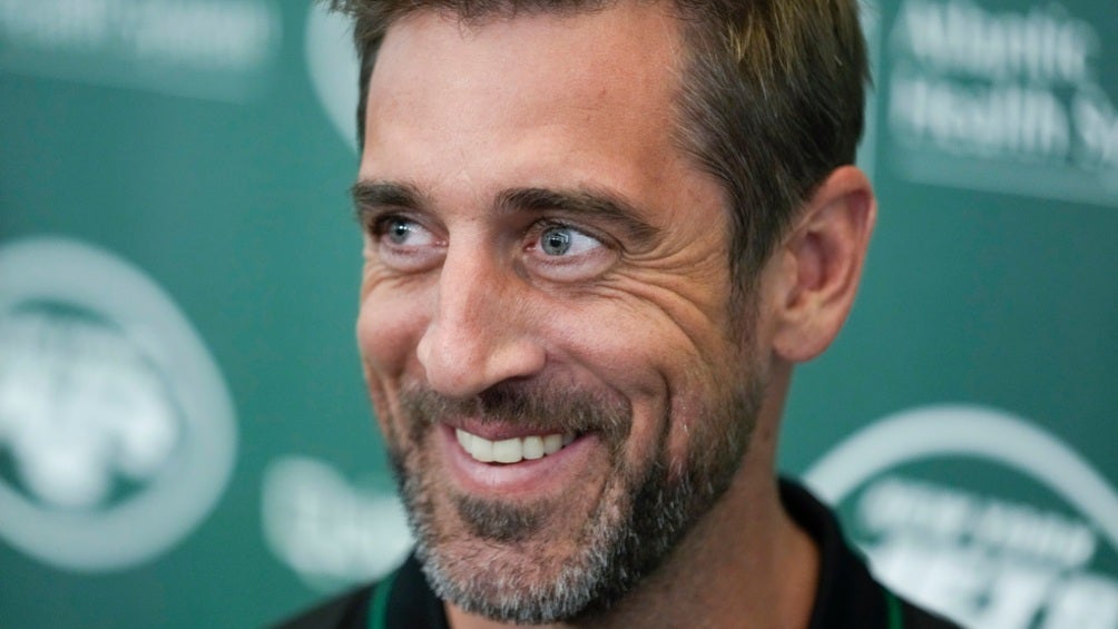 Aaron Rodgers, quarterback de los Jets