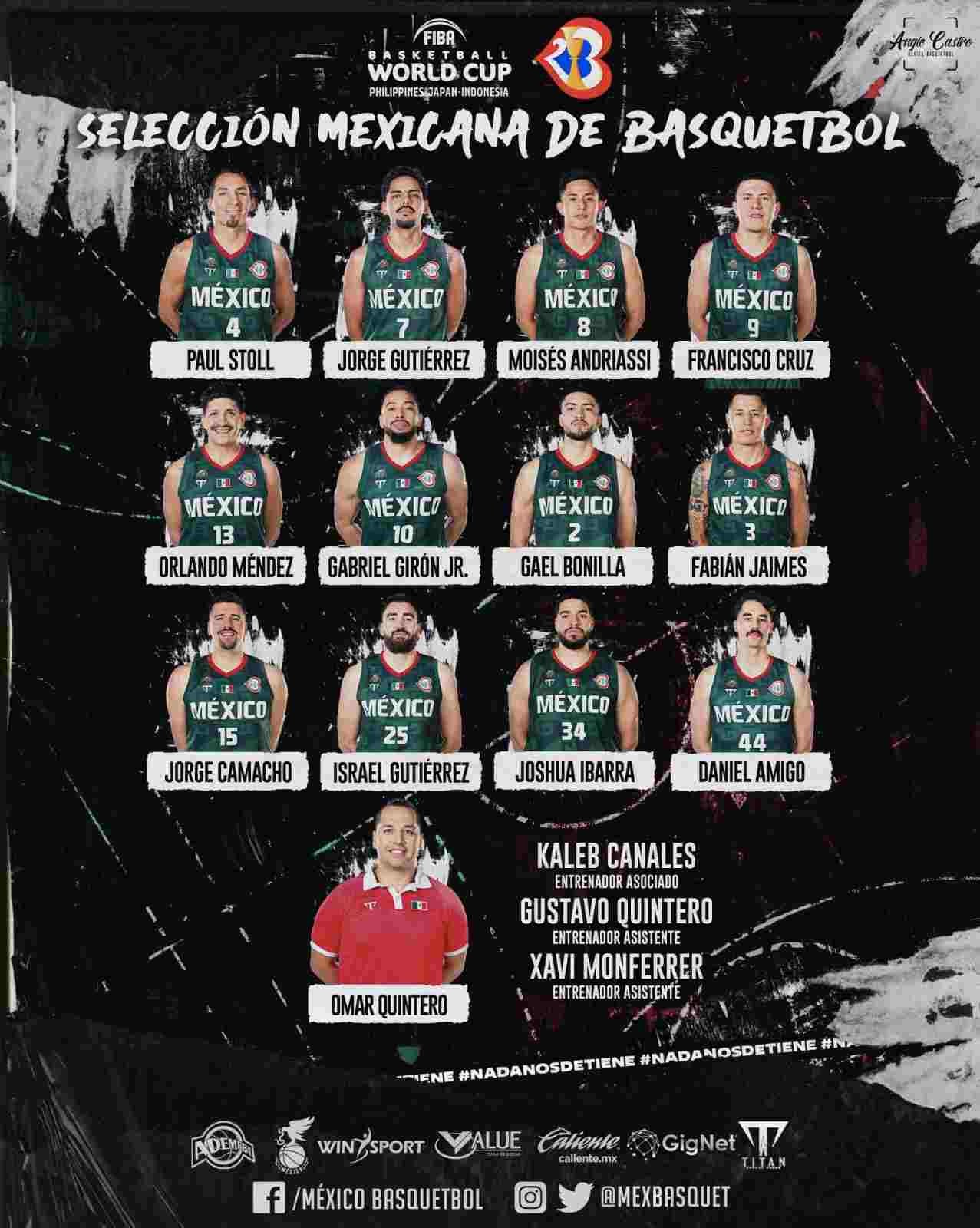 Este es el equipo mexicano que irá al Mundial de la FIBA