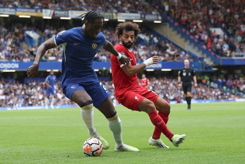 Mo Salah en el partido vs Chelsea