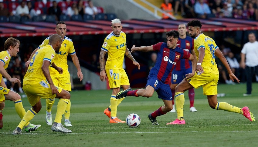 Pedri en el juego ante Cádiz de LALIGA