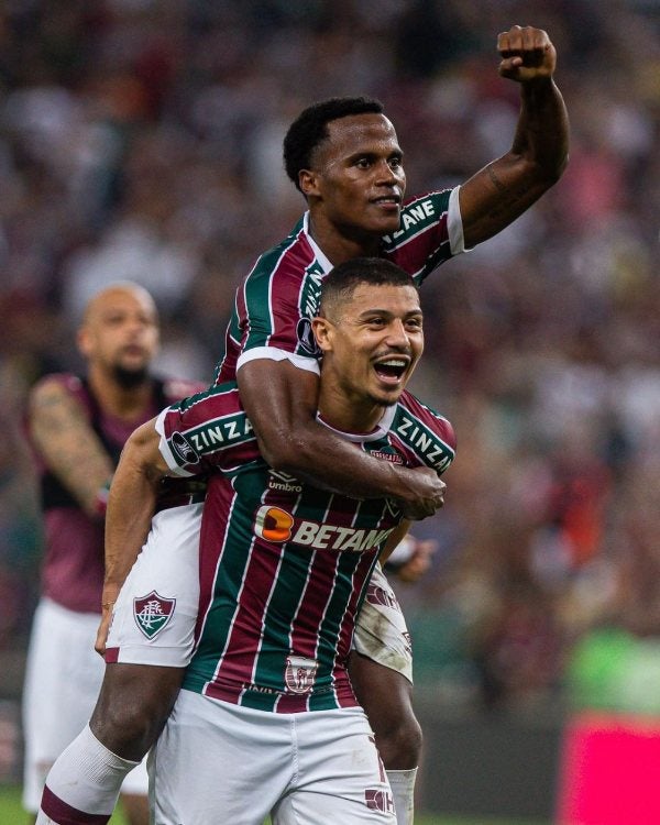 Fluminense celebrando el triunfo 