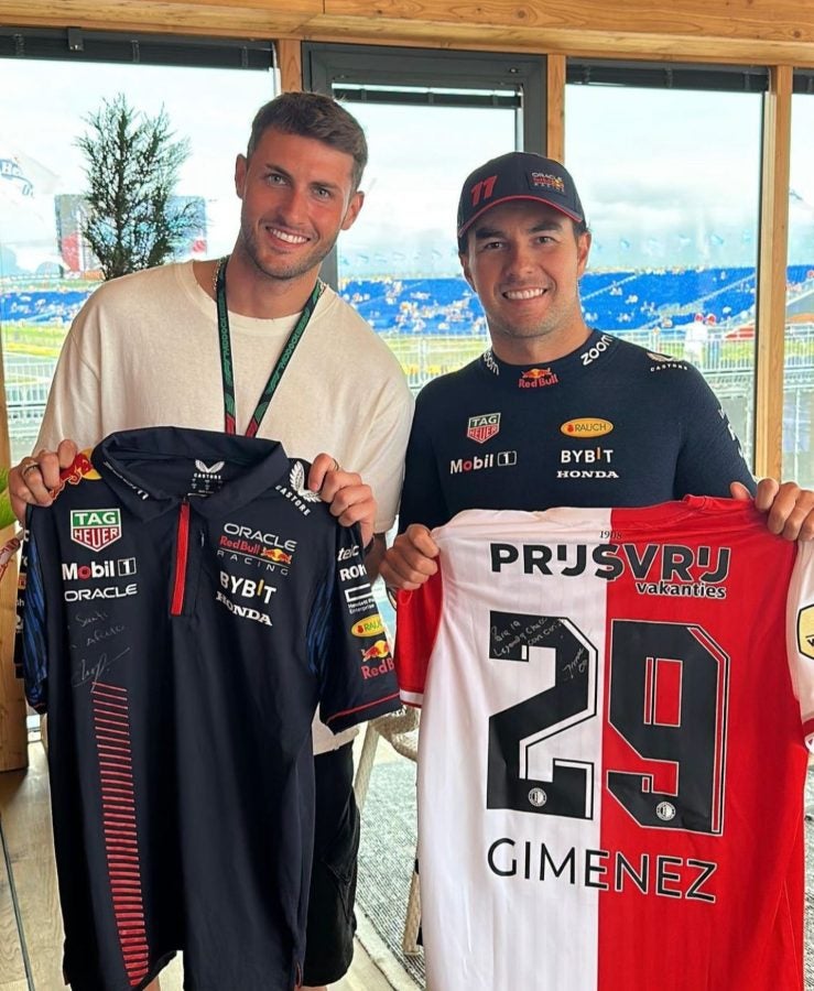 Santi Giménez y Checo Pérez