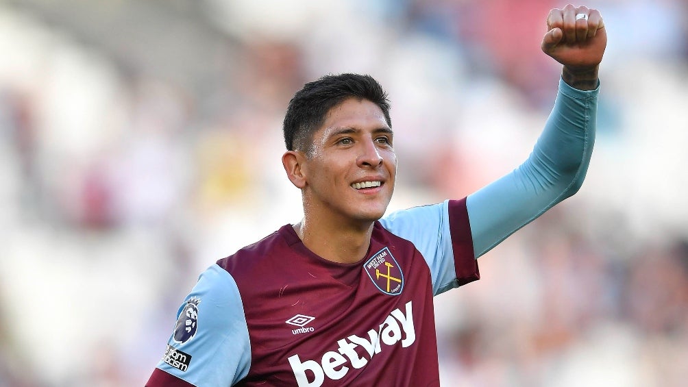 Edson Álvarez en su debut con West Ham