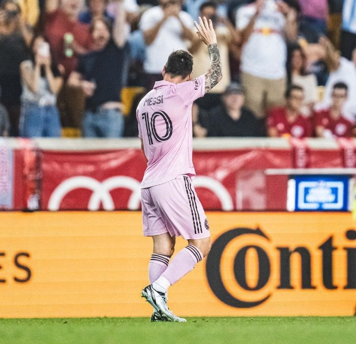 Messi jugando con el Inter Miami 