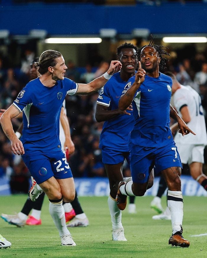 Chelsea celebrando el gol 