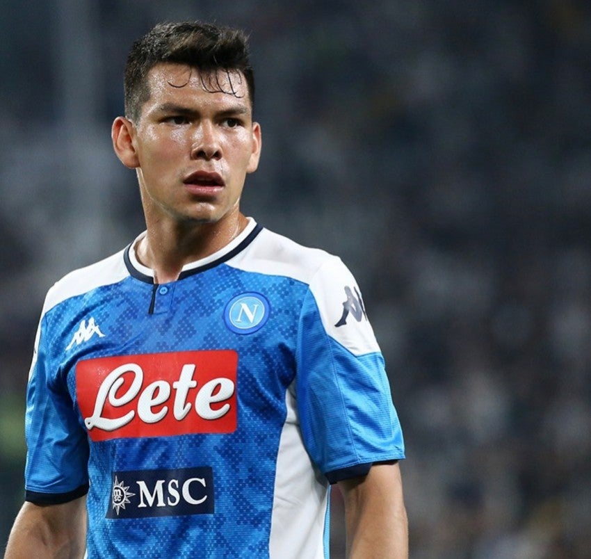 'Chucky' Lozano con el Napoli 