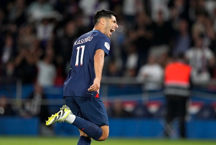 Marco Asensio anotó su primer gol con el PSG