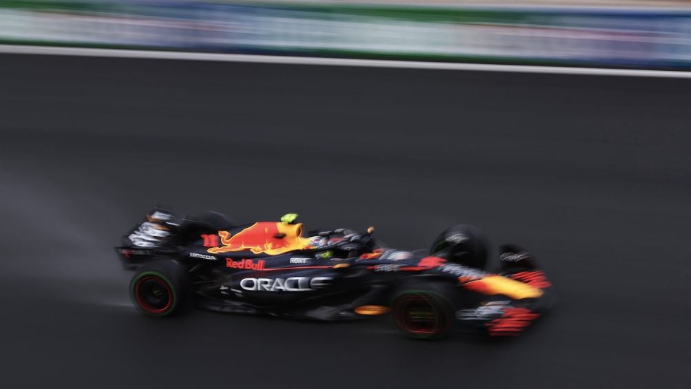 El mexicano durante la clasificación en Zandvoort