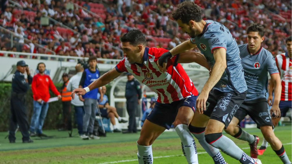 Chivas en el encuentro ante Xolos de Tijuana