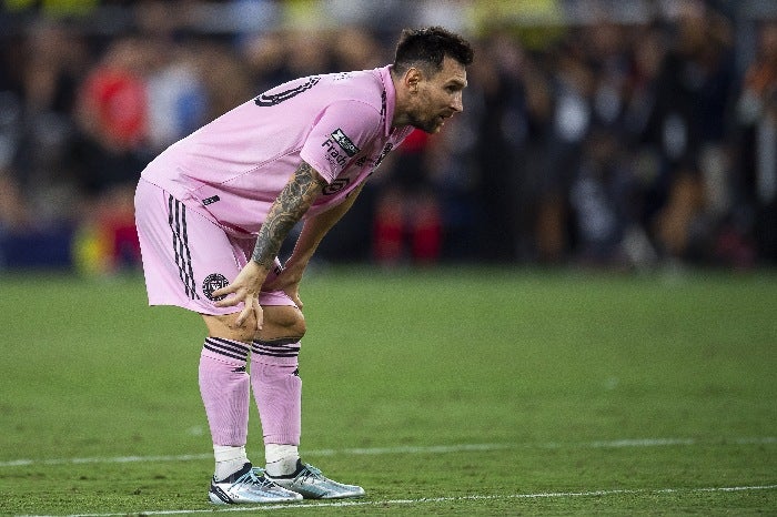 Messi jugando con el Inter Miami 