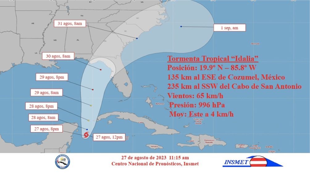 Esta sería la zona más afectada por la tormenta